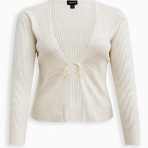 Torrid - Cardigan Tie-Front Ribbed Sweater - Size 2X - NEW-WITH TAGS!
